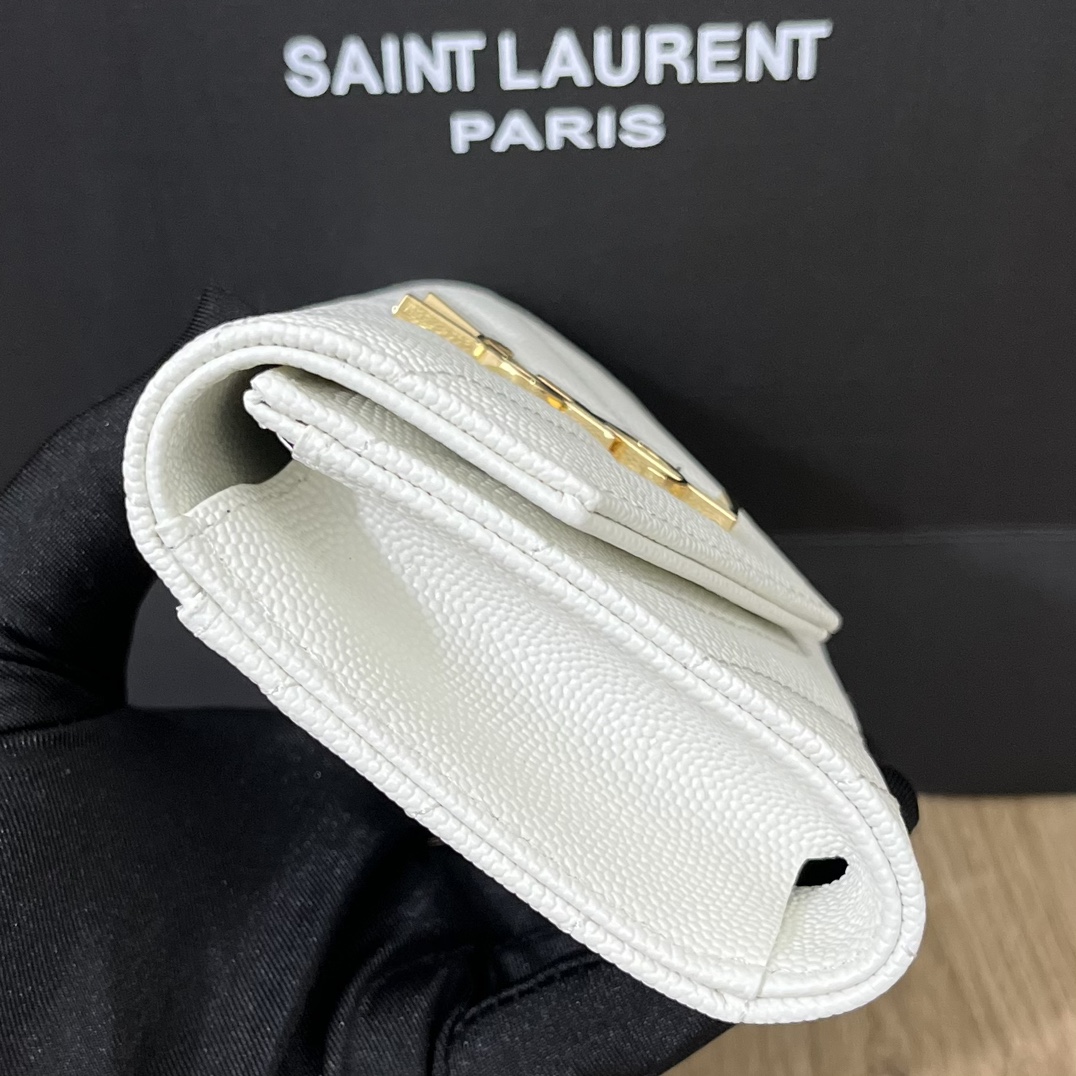 サンローラン財布Yves Saint Laurent 2023年新作 高品質 414404 二つ折りショートクリップ財布