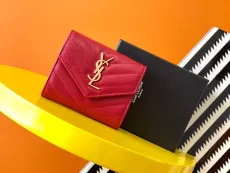 サンローラン財布Yves Saint Laurent 2023年新作 高品質コンパクト財布