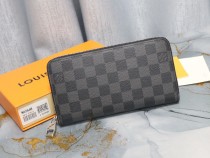 ルイヴィトン財布LOUIS VUITTON 2023年新作 高品質 N60017 ブラック グリッド長財布