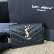 サンローラン財布Yves Saint Laurent 2023年新作 高品質 414404 二つ折りショートクリップ財布