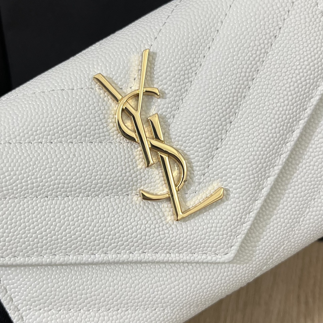 サンローラン財布Yves Saint Laurent 2023年新作 高品質 414404 二つ折りショートクリップ財布