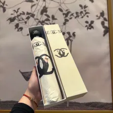 シャネル傘CHANEL 2023年新作 三つ折り自動折りたたみ傘
