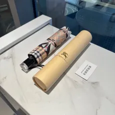 バーバリー傘BURBERRY 2023年新作 チェック柄 三つ折り自動晴雨傘