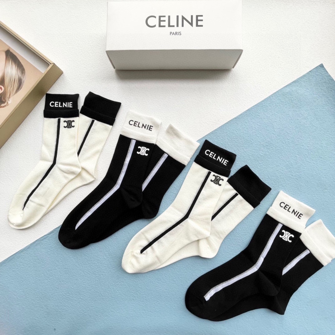 セリーヌ靴下CELINE 2023新作ソックス
