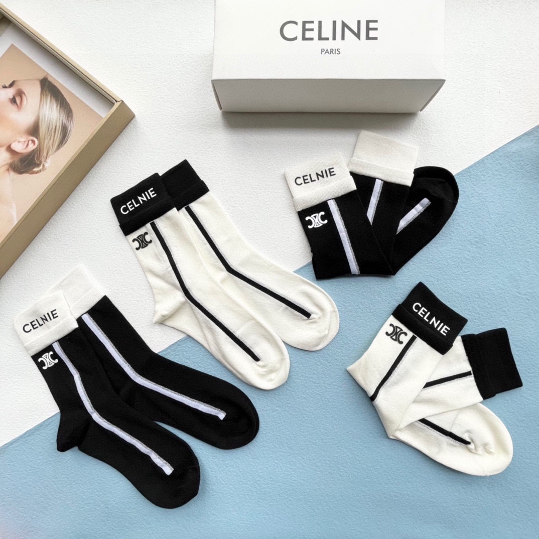 セリーヌ靴下CELINE 2023新作ソックス