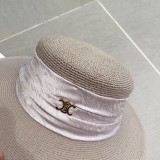 セリーヌ帽子CELINE 2023新作 フラットストローハット