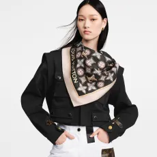 ルイヴィトンマフラーLOUIS VUITTON 2023年新作 スクエアスカーフ