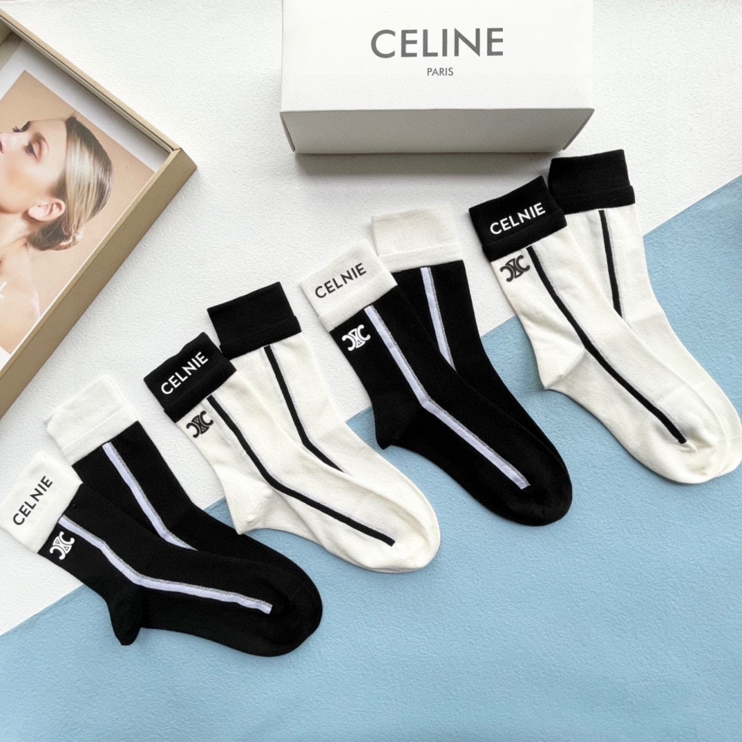 セリーヌ靴下CELINE 2023新作ソックス
