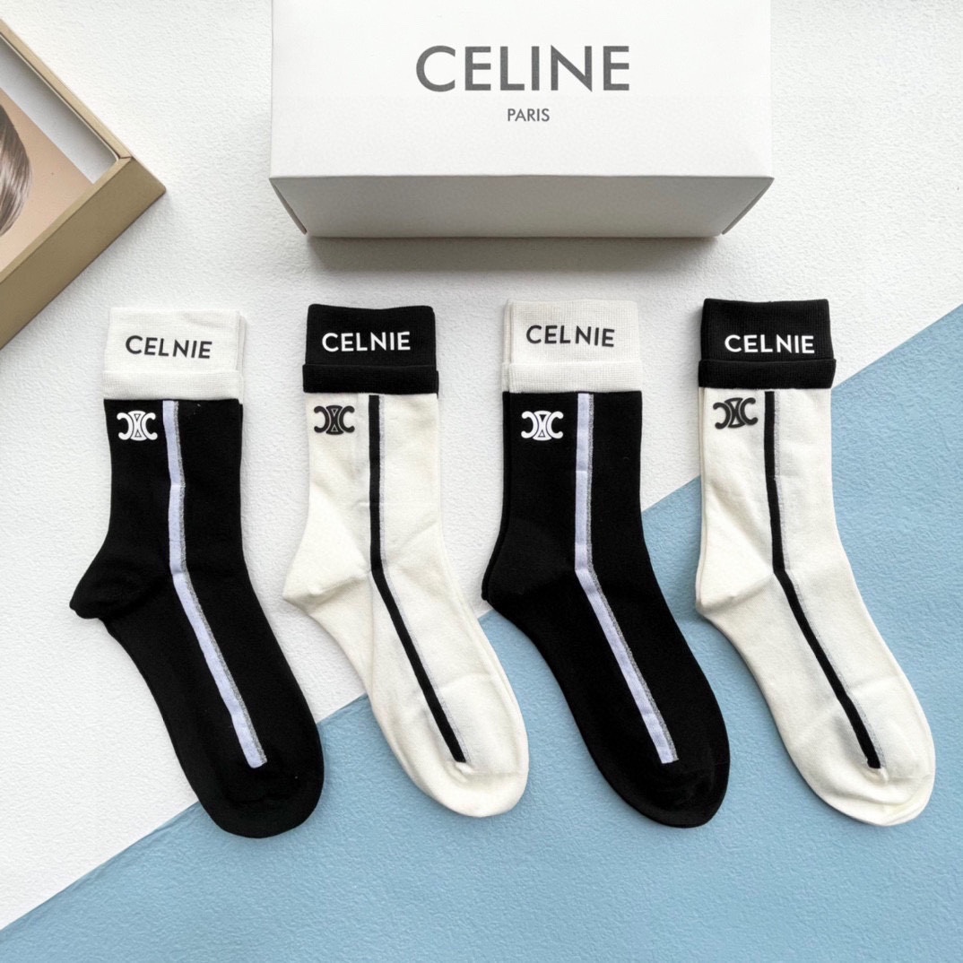 セリーヌ靴下CELINE 2023新作ソックス
