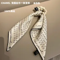 シャネルマフラーCHANEL 2023 新作 ヘアサークル シルクスカーフ