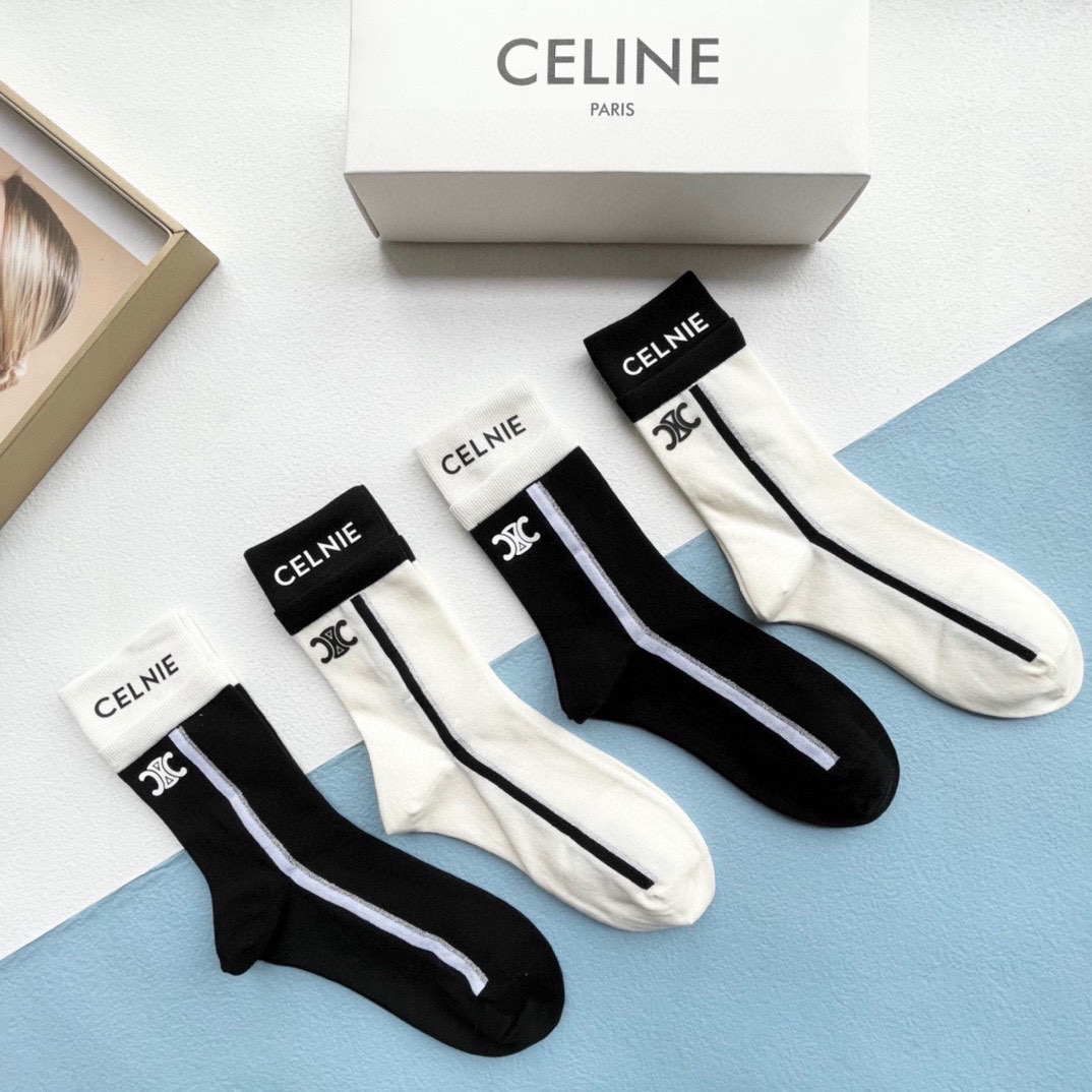 セリーヌ靴下CELINE 2023新作ソックス