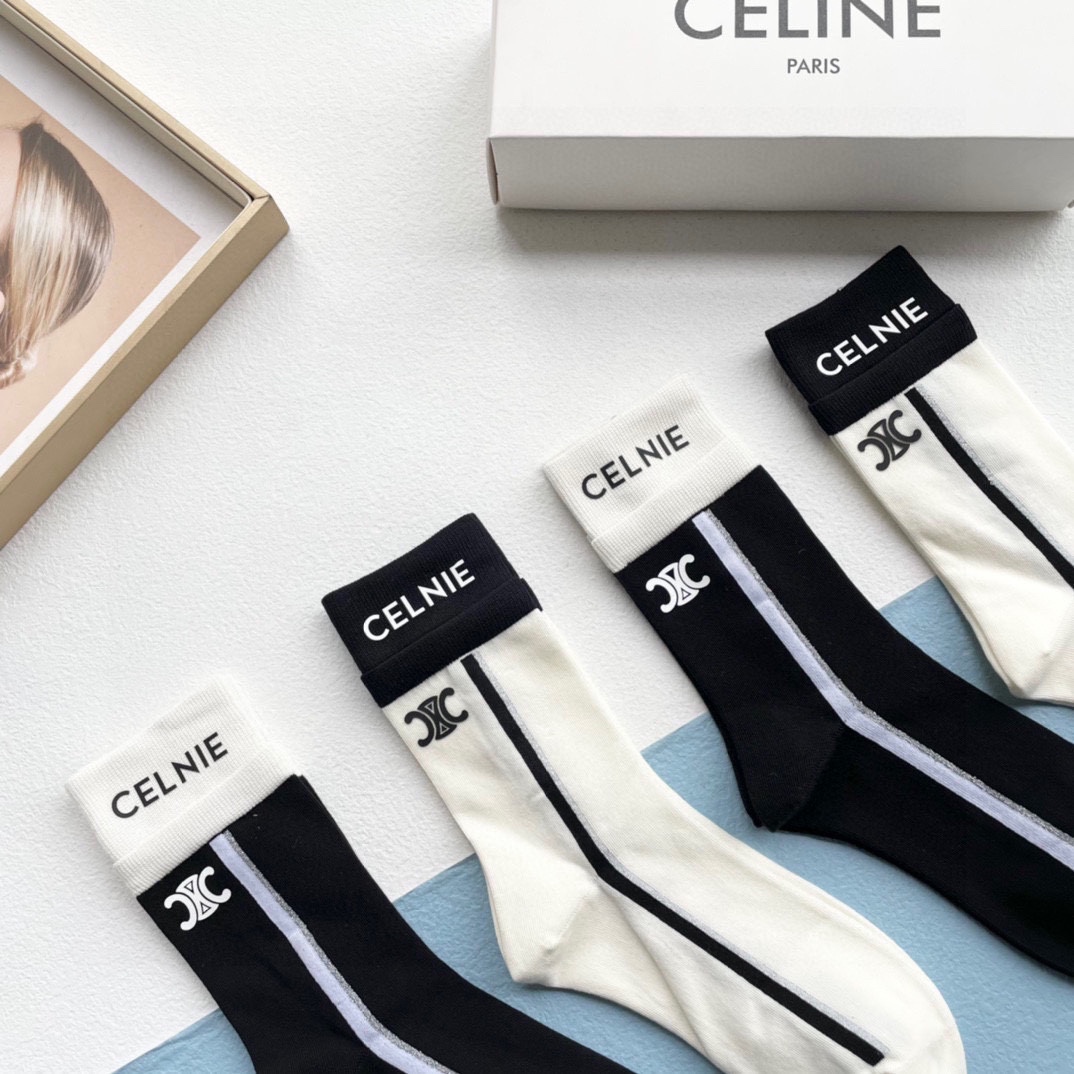 セリーヌ靴下CELINE 2023新作ソックス
