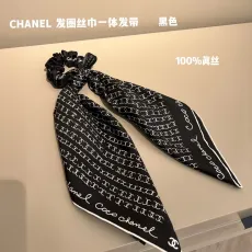 シャネルマフラーCHANEL 2023 新作 ヘアサークル シルクスカーフ
