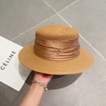 セリーヌ帽子CELINE 2023新作 フラットストローハット