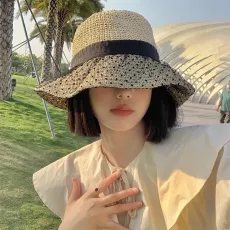 ミュウミュウ帽子Miu Miu 2023新作 麦わら帽子