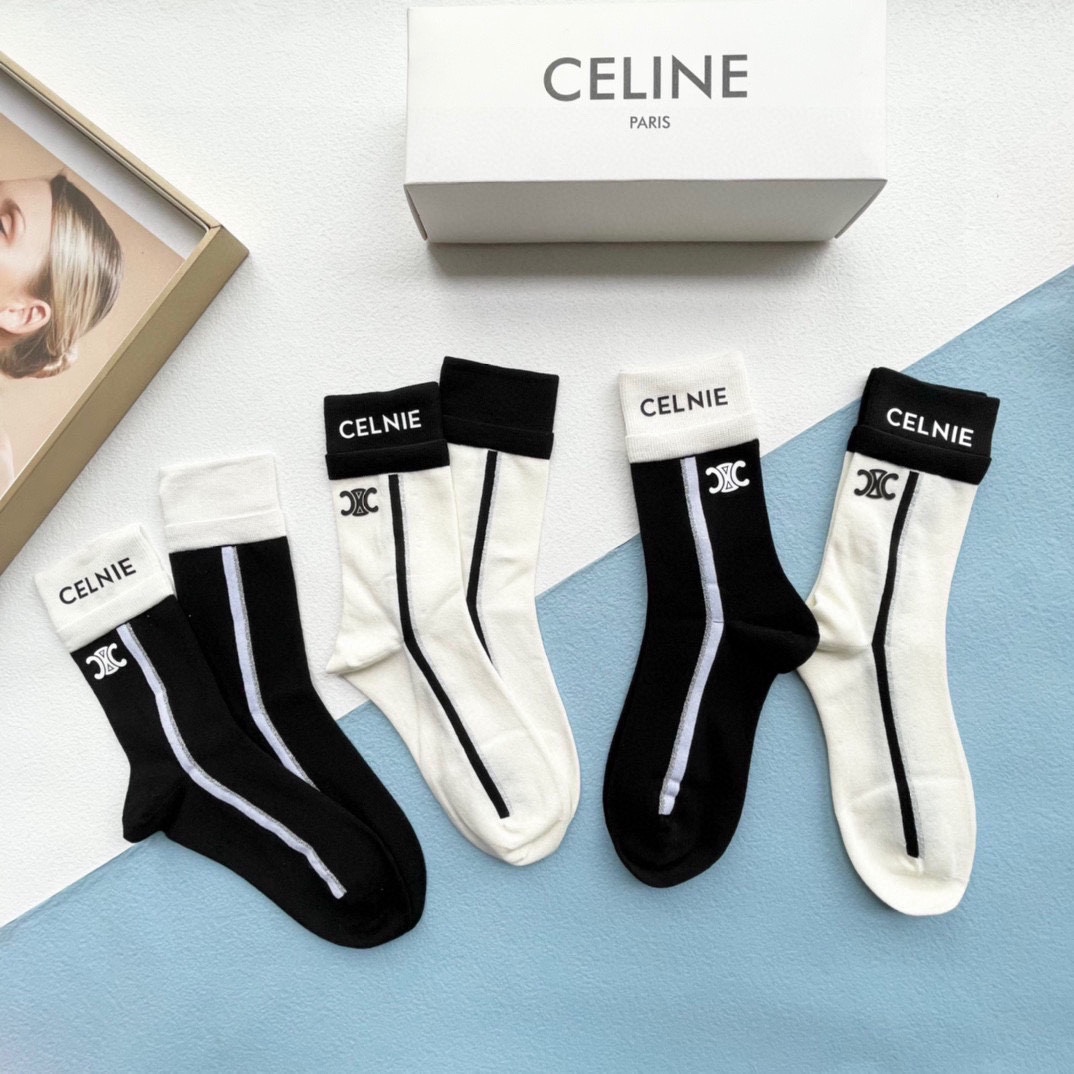 セリーヌ靴下CELINE 2023新作ソックス