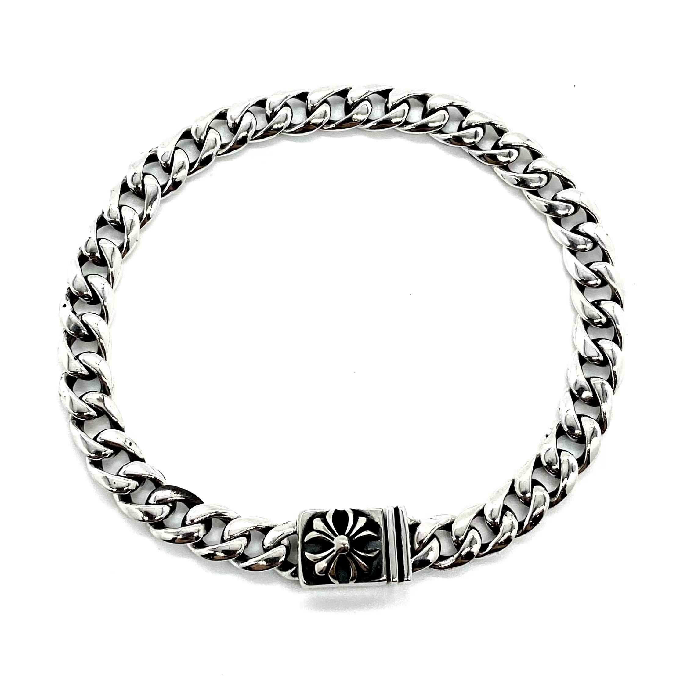 クロムハーツブレスレットCHROME HEARTS 2023年新作 スモールクロスフラワーバックル ブレスレット