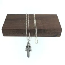 クロムハーツネックレスCHROME HEARTS 2023年新作 両面剣ネックレス
