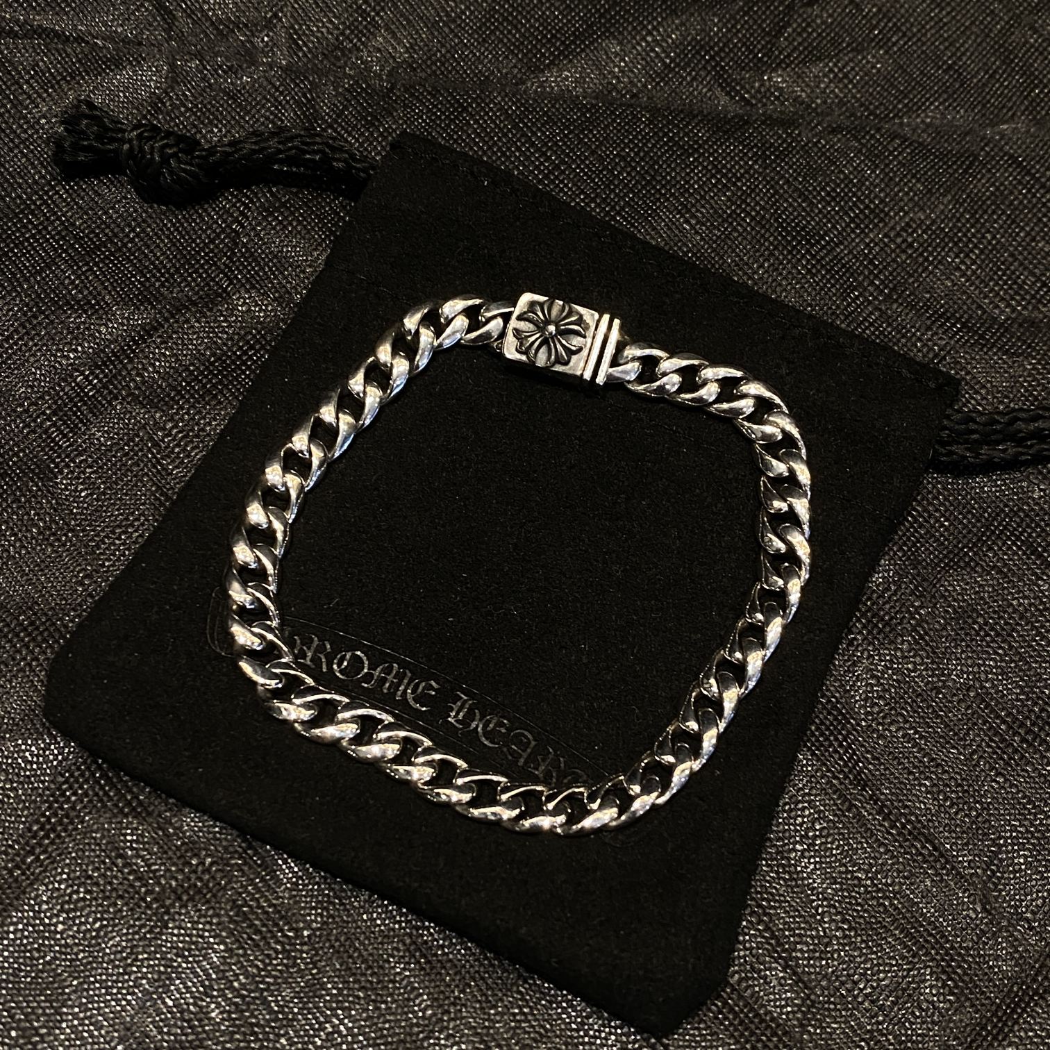 クロムハーツブレスレットCHROME HEARTS 2023年新作 スモールクロスフラワーバックル ブレスレット