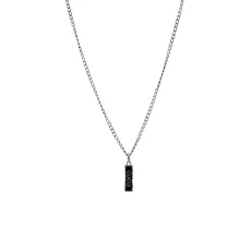 グッチネックレスGUCCI 2023年新作 ブラック エナメル スクエア カード ネックレス