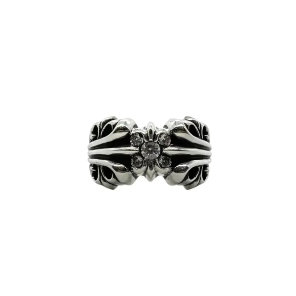 クロムハーツ指輪CHROME HEARTS 2023年新作 ストーンK\u0026Tリング