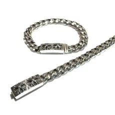 クロムハーツブレスレットCHROME HEARTS 2023年新作 ダブルクロス ミディアム ブレスレット