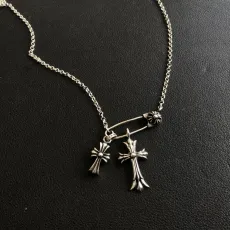 クロムハーツネックレスCHROME HEARTS 2023年新作 ピンダブルクロスセットチェーン