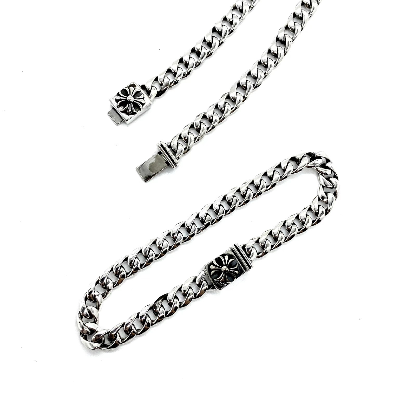 クロムハーツブレスレットCHROME HEARTS 2023年新作 スモールクロスフラワーバックル ブレスレット