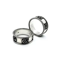 グッチ指輪GUCCI 2023 ニューレター織り交ぜリング