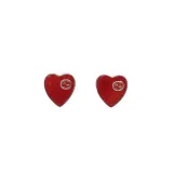 グッチピアスGUCCI 2023年新作 エナメルハートスタッドピアス