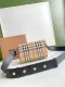 バーバリーバッグBURBERRY 2023年新作 高級チェック柄×レザー クロスボディバッグ 900450