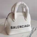 バレンシアガバッグBALENCIAGA 2023年新作 高級ホワイトエンボス大文字シェルバッグ 900800