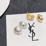 サンローランピアスYves Saint Laurent 2023 新作 レトロ ブラッシュド スモール イヤリング ピアス
