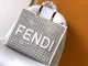 フェンディバッグFENDI 2023年新作 高品質 サンシャインショッパー 中空ハンドバッグ 8372AGN