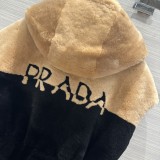 プラダ服PRADA 2023 新作 ファーベスト ロングコート
