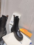 ルイヴィトン靴LOUIS VUITTON 2023年新作 チェルシー厚底ブーツ