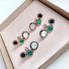 ブルガリピアスBVLGARI 2323 新品 3つボタン イヤリング