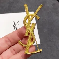 サンローランブローチYves Saint Laurent 2023年新作 ゴールドブローチ