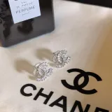 シャネルピアスCHANEL 2023 新作 スクエア ダイヤモンド レタード スタッド ピアス ジュエリー