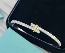 ティファニー腕輪Tiffany 2023年新作 バイカラー エレクトリック クロス ブレスレット