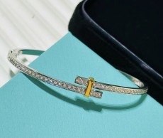 ティファニー腕輪Tiffany 2023年新作 バイカラー エレクトリック クロス ブレスレット