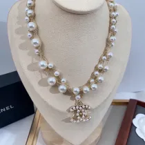 シャネルネックレスCHANEL 2023年新作 ダブルパールネックレス