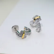 ティファニーピアスTiffany 2023 新作 バイカラー エレクトリック クロスオーバー イヤリング