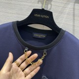 ルイヴィトン服LOUIS VUITTON 2023年新作 ジャガードポケット装飾半袖Tシャツ