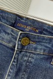 ルイヴィトン服LOUIS VUITTON 2023年新作 ウォッシュドブルー クラシック 5ポケット ジーンズ