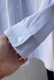 ディオール服DIOR 2023 新作 ストライプレター刺繍ルーズシャツ