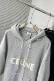 セリーヌ服CELINE 2023新作 レターパッチ刺繍ニットフード付きセーター