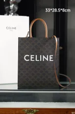 セリーヌバッグCELINE 2023 新作 レザー ハンドバッグ ショッピングバッグ