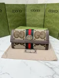 グッチ財布GUCCI 2023新作 レザーバンブーウォレット