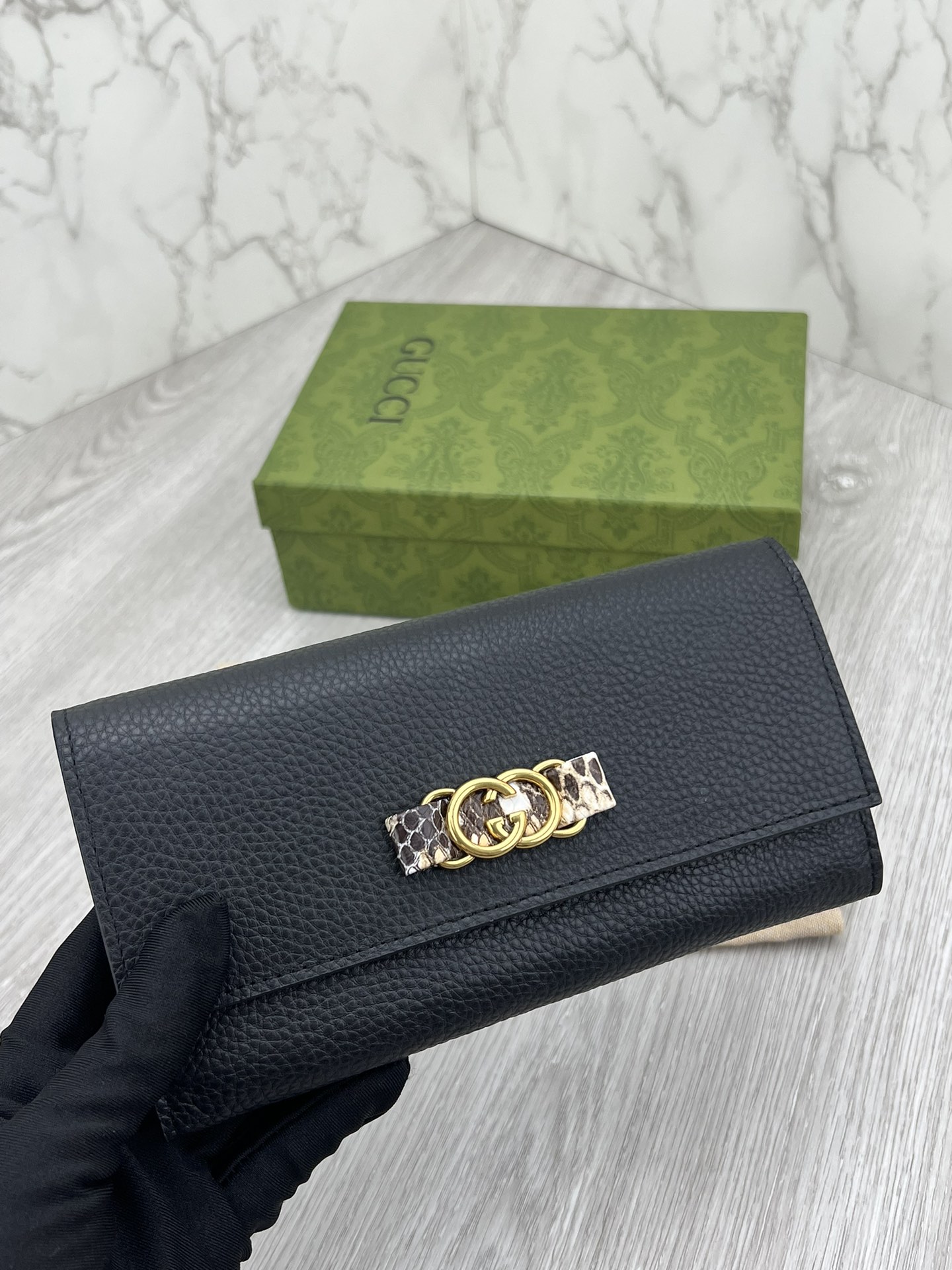 グッチ財布GUCCI 2023新作 ロングジッパーバッグ